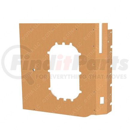 Freightliner A18-69091-104 Sleeper Side Panel Trim - Upholstery, Sidewall, Window, Lounge, Gray, Reinforced Glass Fiber, Left Hand