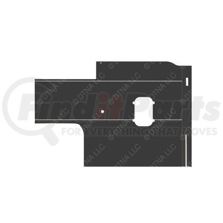Freightliner A18-69092-202 Sleeper Side Panel Trim - Upholstery, Sidewall, Vent, Fridge, Lounge, Gray, Reinforced Glass Fiber, Right Hand