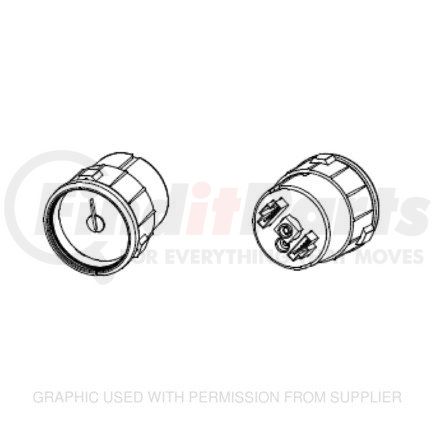 Freightliner A22-66876-034 Brake Pressure Gauge - Air Pressure, Axle Lift, 1, Metric, Black