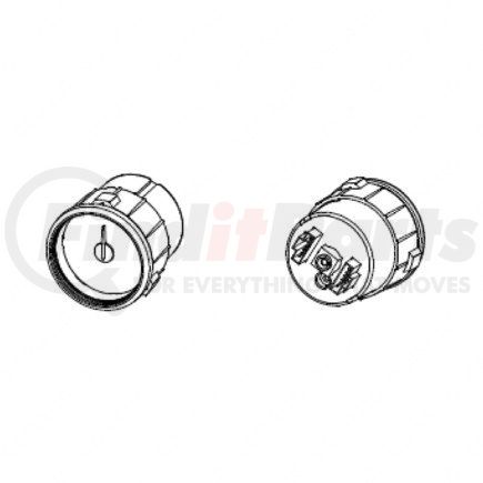 Freightliner A22-68156-004 Brake Pressure Gauge - Air Pressure, Axlelift1, US, Black