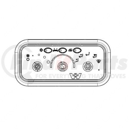 Freightliner A22-73379-003 Control - Heater and Air Conditioning, Pannel, Assembly, Rotary, Heater