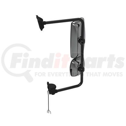 Freightliner A22-74243-048 Door Mirror Assembly - Rearview, Outer, Bright, Heated, Ambient Air Temperature, Left Hand