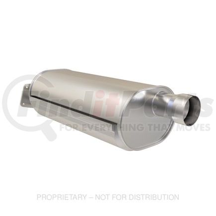 Freightliner A04-34699-000 Exhaust Muffler - 76.20 mm Inlet Dia., 88.90 mm Outlet Dia.