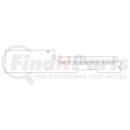 Freightliner A0515682001 Radiator Recirculation Shield Seal - Right Side, 1016 mm x 198.8 mm