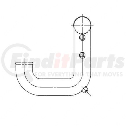 Freightliner A05-15785-000 Engine Coolant Hose - Steel, Lower