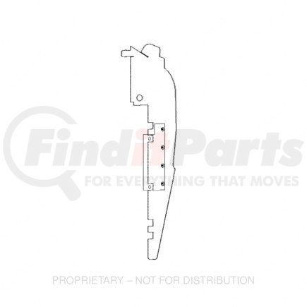 Freightliner A05-21126-000 Radiator Air Baffle - Right Side