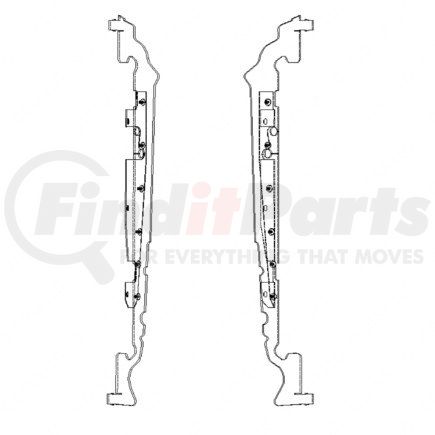 Freightliner A05-21768-002 Radiator Support Baffle - RH Mounting Location