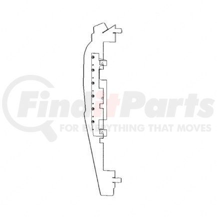 Freightliner A05-22334-000 Radiator Air Baffle - RH Mounting Location