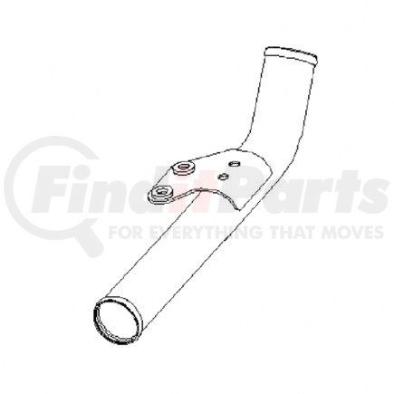 Freightliner A0523781000 Engine Coolant Water Outlet Tube - Steel