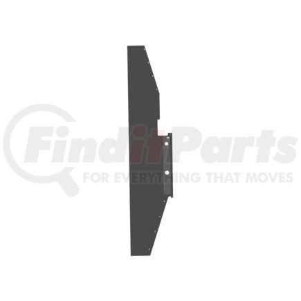 Freightliner A05-24305-000 Radiator Recirculation Shield - Glass Fiber Reinforced With Rubber, Black, 2194 mm x 452 mm