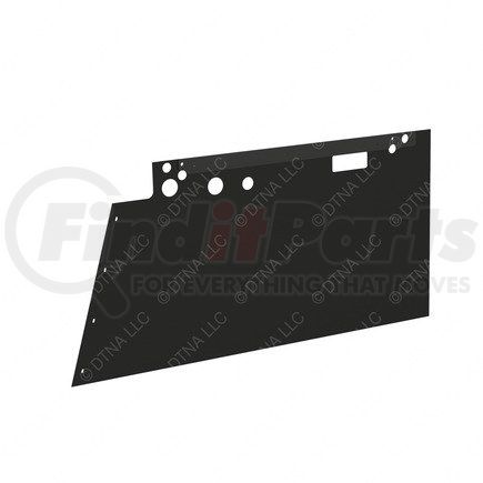 Freightliner A05-25490-000 Radiator Recirculation Shield - Right Side, Aluminum and Rubber, 1226.4 mm x 605.7 mm