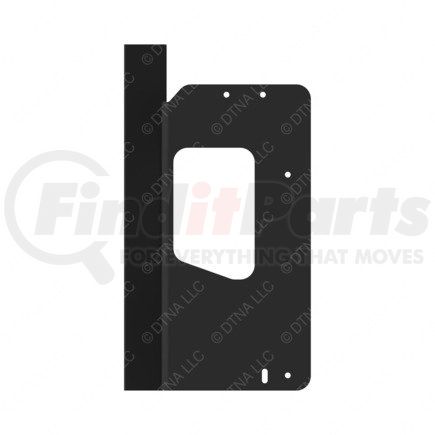 FREIGHTLINER A05-29563-000 Radiator Recirculation Shield - Aluminum and Rubber, 534 mm x 261.49 mm