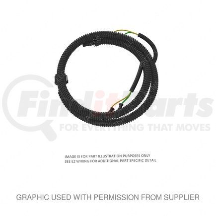 Freightliner A06-85715-002 ABS System Wiring Harness - Dash, Electronic Control Unit, 4S4M, Without Horn