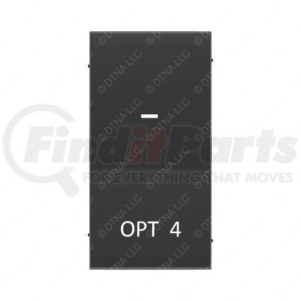 Freightliner A06-90129-004 Rocker Switch - Modular Field, Hardwired, Opt4, Red, Latch