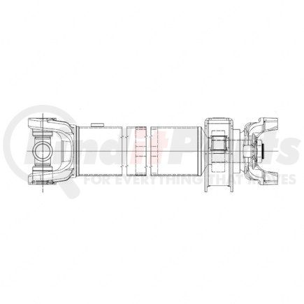 Freightliner A09-10748-440 Drive Shaft - Assembly, SPL100XS, Inboard, Midship, 44.00 in.
