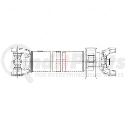 Freightliner A09-10748-530 Drive Shaft - Assembly, SPL100XS, Inboard, Midship, 53.00 in.