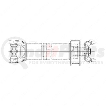 Freightliner A09-10748-600 Drive Shaft - Assembly, SPL100XS, Inboard, Midship, 60.00 in.