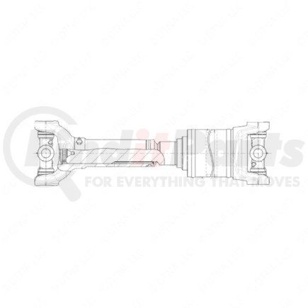 Freightliner A09-10766-590 Drive Shaft - Assembly, 155Rt, Half Round, Inboard, Main, 59.00 in.