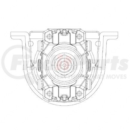 Freightliner A09-11527-750 Drive Shaft - 16XLT, Half Round, Midship, 75.0-Paint