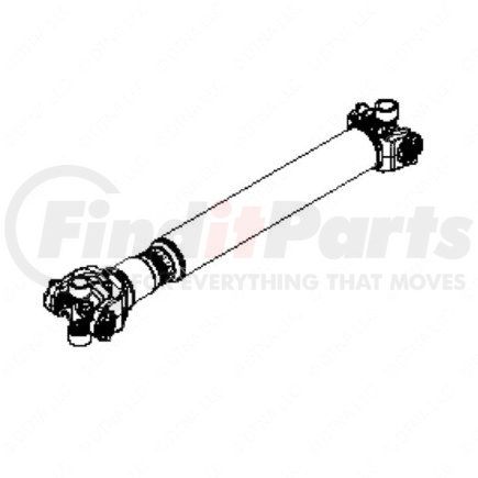 Freightliner A09-11617-561 Drive Shaft - 1710, Half Round, Main, 50 mm Bearing, 56.25 in.
