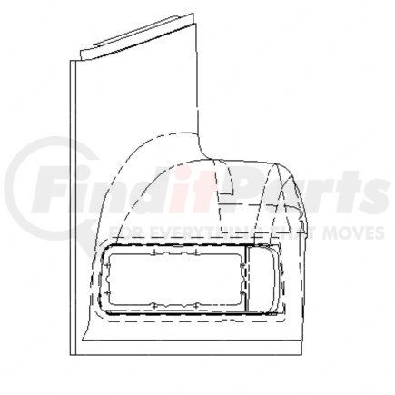 Freightliner A17-12090-001 Fender Panel - Right Side
