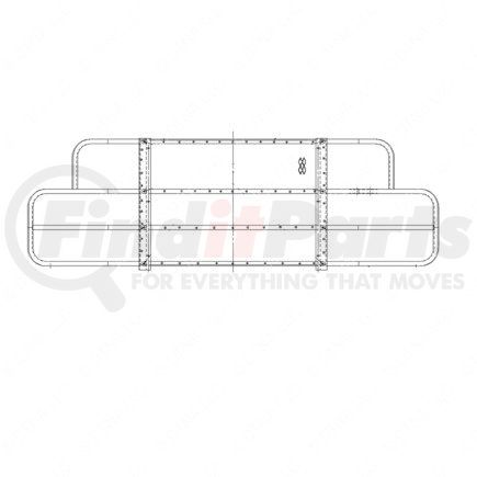 Freightliner A1712104003 Grille Guard - Tan, 1.65 mm THK, Steel Tube Material