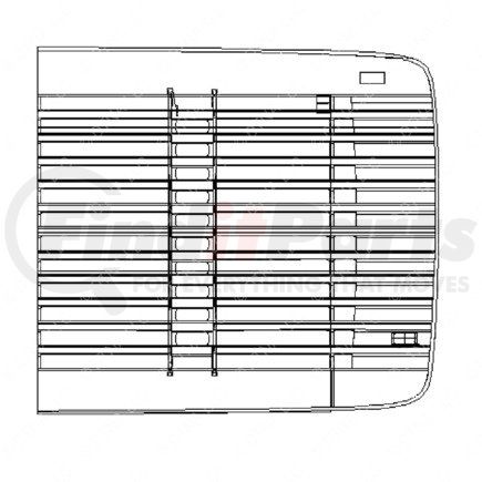 Freightliner A17-14766-000 Grille - Material, Color