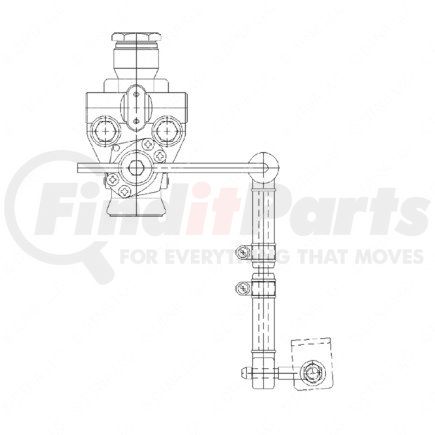 Freightliner A16-13463-000 Suspension Self-Leveling Valve - 133.35 mm Arm Length