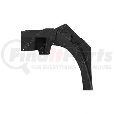 Freightliner A17-20566-004 Truck Quarter Fender - Left Side, Glass Fiber Reinforced With Polypropylene, Black, 894.7 mm x 655.7 mm