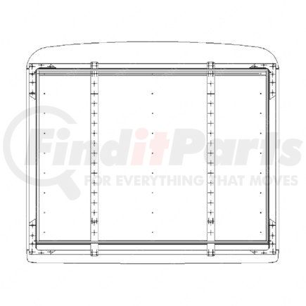 FREIGHTLINER A17-17357-002 - grille | grille - with screen and snaps, fld120