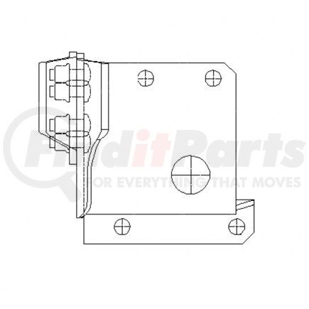 Freightliner A18-41064-000 Air Spring Mounting Bracket - Left Side, Steel, 0.17 in. THK