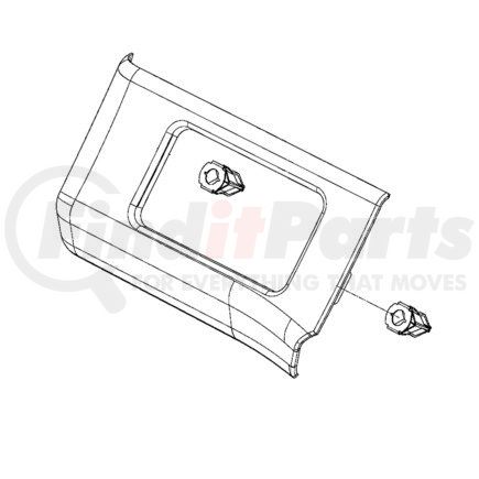 Freightliner A18-32003-004 Dashboard Trim - Polycarbonate/ABS, Brownstone, 3 mm THK