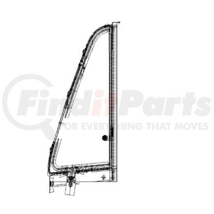 FREIGHTLINER A18-36165-001 - vent window assembly - door, right hand | vent window - door, right hand