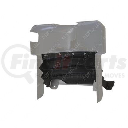 Freightliner A18-48258-005 Steering Column Cover - ABS/PC, Shadow Gray, 282.97 mm x 193.44 mm, 3.5 mm THK