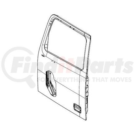 Freightliner A18-51276-004 Door - Right Side, Steel