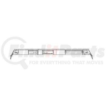 Freightliner A1853868616 Overhead Console - Left Side, ABS, Cool Gray, 1774.55 mm x 520.75 mm