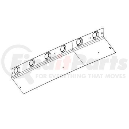 Freightliner A1857384013 Sleeper Skirt - Left Side, Stainless Steel, 0.95 mm THK