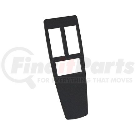 Freightliner A18-63072-400 Door Switch Trim Panel - ABS, Laser Black, 160.6 mm x 59.8 mm, 3 mm THK