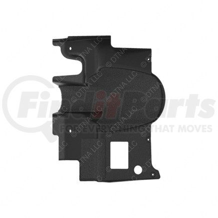 Freightliner A1865866001 Dashboard Cover - Left Side, ABS, Black, 22.96 in. x 15.46 in., 0.11 in. THK
