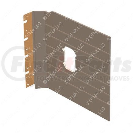 Freightliner A18-69091-002 Sleeper Side Panel Trim - Upholstery, Sidewall, Vent, Brown, Reinforced Glass Fiber, Left Hand