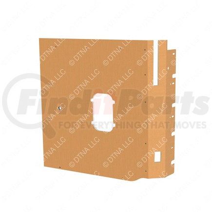 Freightliner A18-69091-004 Sleeper Side Panel Trim - Upholstery, Sidewall, Vent, Lounge, Gray, Reinforced Glass Fiber, Left Hand