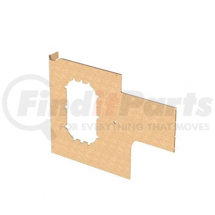 Freightliner A18-69091-501 Sleeper Side Panel Trim - Upholstery, Sidewall, Window, Fridge, Brown, Reinforced Glass Fiber, Right Hand