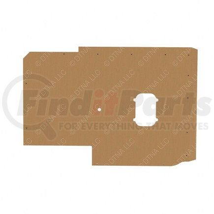 Freightliner A18-69092-001 Sleeper Side Panel Trim - Upholstery, Sidewall, Vent, Gray, Reinforced Glass Fiber, Right Hand