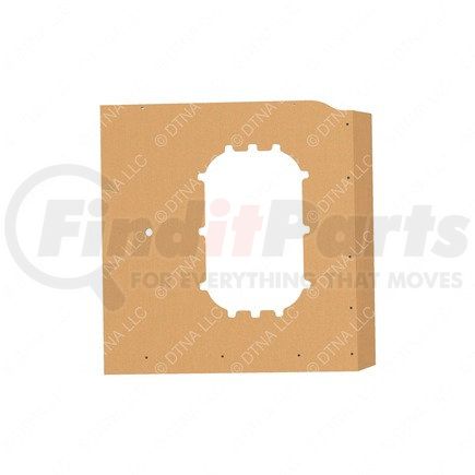 Freightliner A18-69092-100 Sleeper Side Panel Trim - Upholstery, Sidewall, Window, Gray, Reinforced Glass Fiber, Left Hand