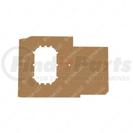 Freightliner A18-69092-101 Sleeper Side Panel Trim - Upholstery, Sidewall, Window, Gray, Reinforced Glass Fiber, Right Hand