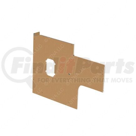 Freightliner A18-69092-200 Sleeper Side Panel Trim - Upholstery, Sidewall, Vent, Fridge, Gray, Reinforced Glass Fiber, Right Hand