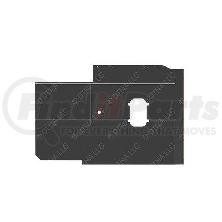 Freightliner A18-69092-300 Sleeper Side Panel Trim - Upholstery, Sidewall, Vent, TV Arm, Gray, Reinforced Glass Fiber, Right Hand