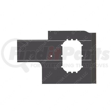 Freightliner A18-69092-500 Sleeper Side Panel Trim - Upholstery, Sidewall, Window, Fridge, Gray, Reinforced Glass Fiber, Right Hand