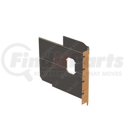 Freightliner A18-69846-200 Sleeper Side Panel Trim - Upholstery, Sidewall, Vent, TV Arm, Gray, Reinforced Glass Fiber, Right Hand
