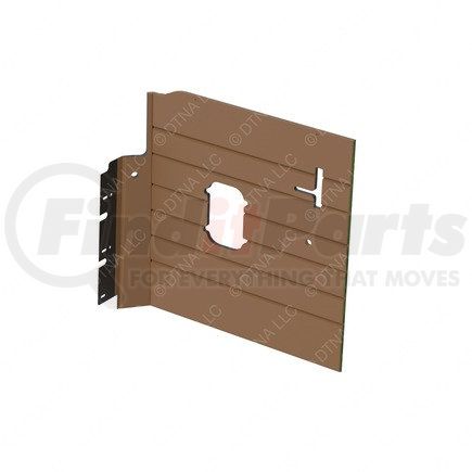 Freightliner A18-71287-002 Sleeper Side Panel Trim - Upholstery, Sidewall, Vent, Brown, Reinforced Glass Fiber, Left Hand
